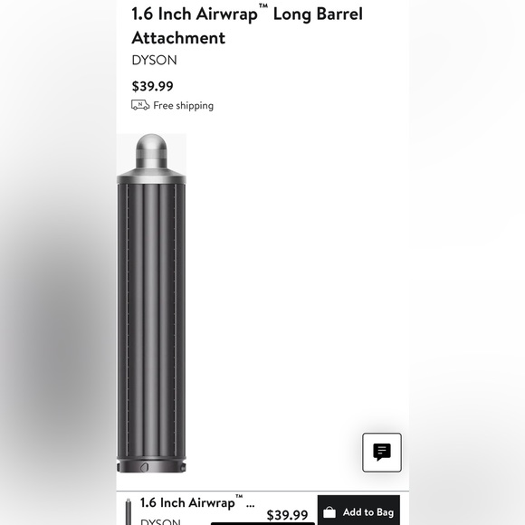 Dyson Hair Dyson 6 Inch Airwrap Long Barrelattachment Poshmark